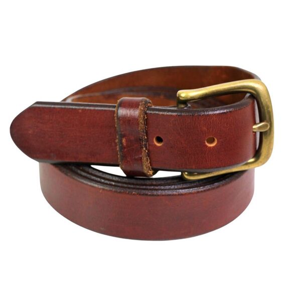 Eddie Bauer BROWN GENUINE LEATHER 1 1/8"Wd CASUAL DRESS MEN'S BELT Sz 42 (65T - Picture 5 of 16